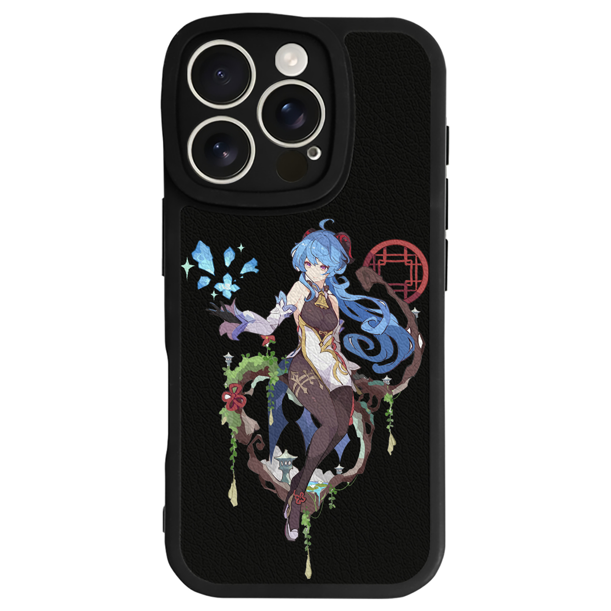 げんし神 甘雨 かんう genshin Ganyu 【iPhone 16シリーズ対応】シリコンスマホケース（レザー調） 材質：シリコン